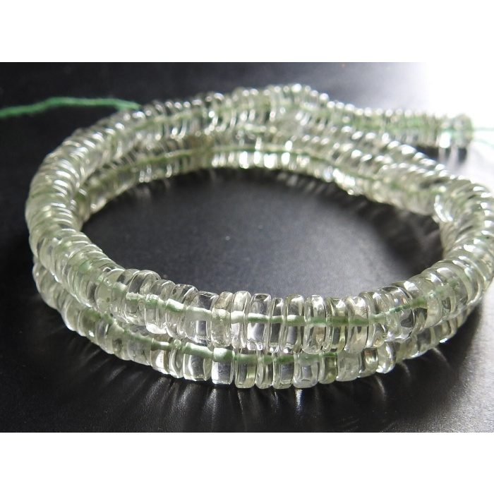 Green Amethyst Smooth Tyre,Coin,Button Shape Bead,Loose Stone,Handmade,For Jewelry Makers 100%Natural 16Inch Strand 6MM Approx (Pme)T1 | Save 33% - Rajasthan Living 8