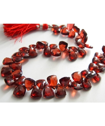 Mozambique Garnet Faceted Long Trillion,Briolette,Teardrop,Bead,Pyramid,Drop,Loose Stone,For Making Jewelry 100%Natural 8Inch Strand PME-BR5 | Save 33% - Rajasthan Living