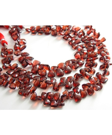 Mozambique Garnet Faceted Long Trillion,Briolette,Teardrop,Bead,Pyramid,Drop,Loose Stone,For Making Jewelry 100%Natural 8Inch Strand PME-BR5 | Save 33% - Rajasthan Living 3