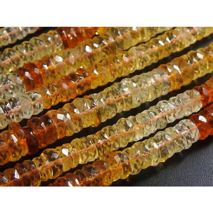 Citrine Tyres,Coin,Button,Wheel,Beads,Faceted,Shaded,Loose Stone 100%Natural 14Inch Strand Wholesaler Supplies (Pme)T1 | Save 33% - Rajasthan Living 8