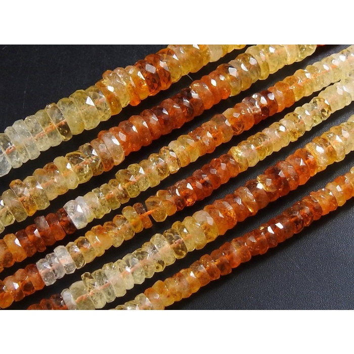 Citrine Tyres,Coin,Button,Wheel,Beads,Faceted,Shaded,Loose Stone 100%Natural 14Inch Strand Wholesaler Supplies | Save 33% - Rajasthan Living 5