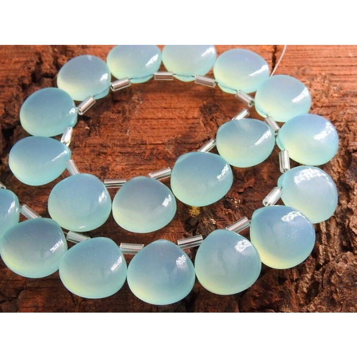 Aqua Blue Chalcedony Smooth Hearts,Teardrop,Drop,Loose Stone,Earrings,For Jewelry Making 14X14MM Pair (pme)CY2 | Save 33% - Rajasthan Living 10