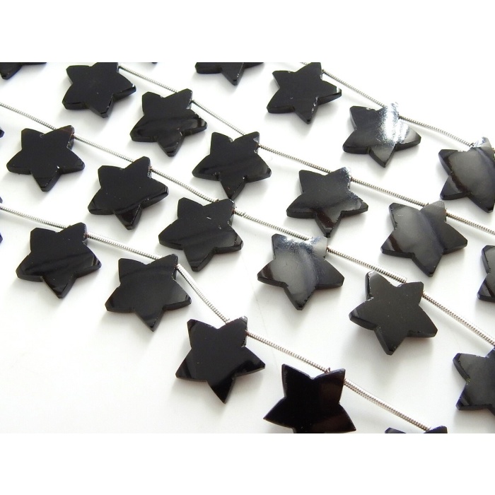 Black Onyx Smooth Stars,Briolette,Handmade,Loose Stone,Calibrated Bead,One Of A Kind,For Making Jewelry 10Piece 15-14MM Approx (pme)CY2 | Save 33% - Rajasthan Living 8