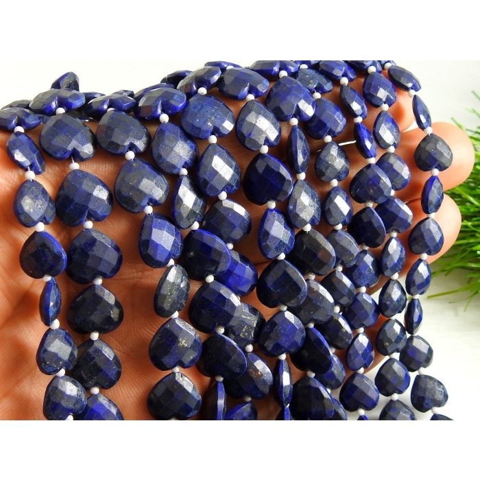 Lapis Lazuli Faceted Hearts,Crystal,Unique Beads,Cross Drill,One Of A Kind,Wholesale Price,New Arrival,100%Natural PME-B6 | Save 33% - Rajasthan Living 5