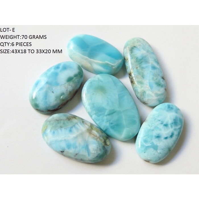 Larimar Smooth Cabochon,Fancy Shape,Gemstone Lot,Loose Stone,For Making Pendent,Jewelry,Handmade,Blue Color,One Of A Kind C2 | Save 33% - Rajasthan Living 9