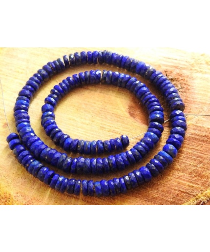 Lapis Lazuli Faceted Tyre,Coin,Button,Wheel Shape Beads,Handmade,Loose Stone,For Jewelry Making,8Inch 6To9MM Approx,100%Natural PME-T1 | Save 33% - Rajasthan Living 7