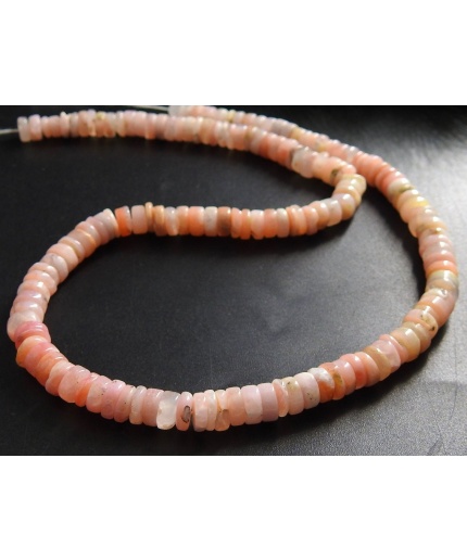 100%Natural Pink Peruvian Opal Smooth Tyre,Coin,Button,Wheel Shape Beads,Shaded Wholesaler Supplies 16Inch Strand PME(T2) | Save 33% - Rajasthan Living