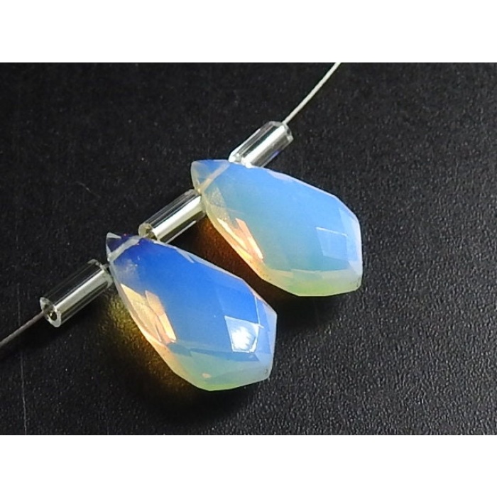 Hydro Quartz Faceted Kite,Tie,Teardrop,Drop,Loose Stone,Earring Pair,Handmade,For Making Jewelry,Glass,Wholesaler,Supplies 15X8MM Approx | Save 33% - Rajasthan Living 12