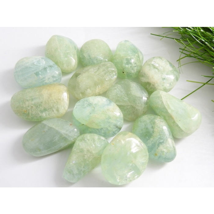 100%Natural Aquamarine Smooth Tumble,Undrill,Loose Stone,Nugget,Irregular Shape,Handmade,For Making Jewelry 1Piece 30To27 MM Long Approx TU1 | Save 33% - Rajasthan Living 7