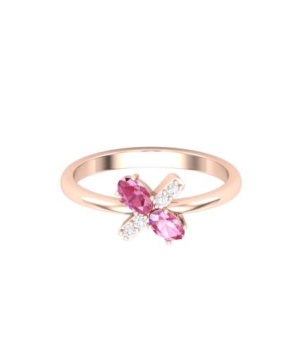 Solid 14K Gold Natural Pink Spinel Ring, Everyday Gemstone Ring For Her, Handmade Jewelry For Women, August Birthstone Multi Stone Ring | Save 33% - Rajasthan Living