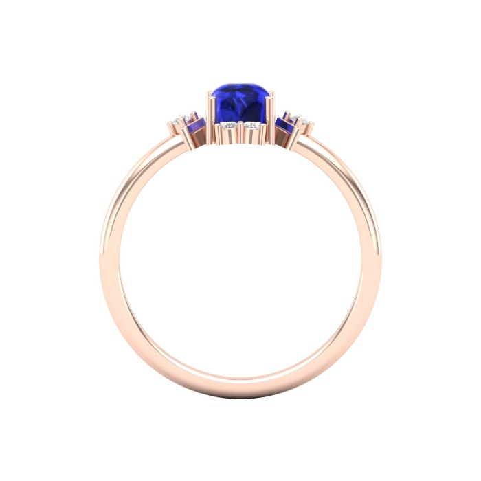 Natural Tanzanite Solid 14K Gold Ring, Everyday Gemstone Ring For Her, Handmade Jewellery For Women, December Birthstone Multistone Ring | Save 33% - Rajasthan Living 10