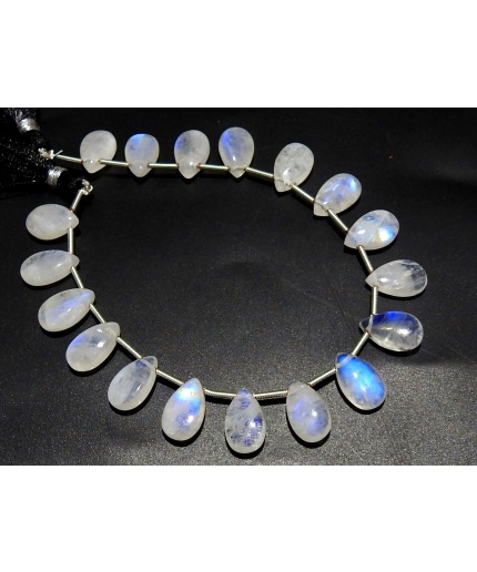 White Rainbow Moonstone Smooth Teardrop,Blue Flashy Fire,Loose Stone,Bead,Calibrated Size,Making Jewelry 9Matched Pair 13X8MM Approx PME-CY3 | Save 33% - Rajasthan Living 3