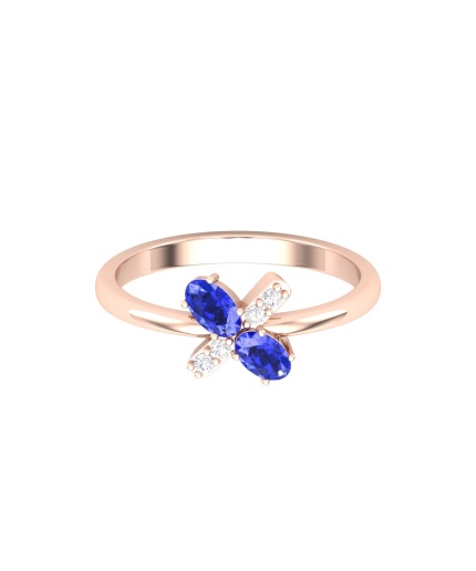 Solid 14K Gold Natural Tanzanite Ring, Everyday Gemstone Ring For Her, Handmade Jewellery For Women, December Birthstone Statement Ring | Save 33% - Rajasthan Living