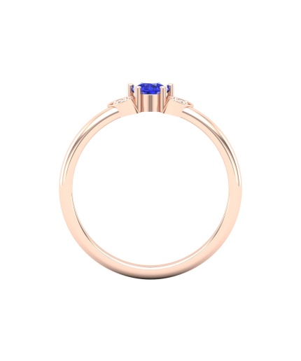 Dainty 14K Gold Natural Tanzanite Ring, Everyday Gemstone Ring For Her, Handmade Jewellery For Women, December Birthstone Statement Ring | Save 33% - Rajasthan Living 7