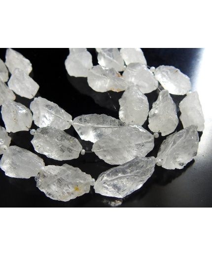 Natural Crystal Quartz Hammer Beads,Marquise Shape,Handmade,Loose Raw,Minerals Rough,Wholesaler 10Piece 26X14To18X11MM Approx PME(R1) | Save 33% - Rajasthan Living