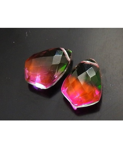 Bio Color Quartz Ties,Doublet,Faceted,Teardrop,Drop,Briolette,Earrings Pair,Glass,Hydro,Wholesaler,Supplies 15X10MM Approx PME | Save 33% - Rajasthan Living 7