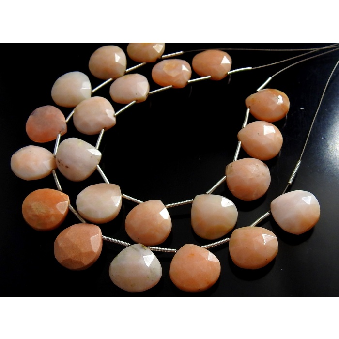 Pink Peruvian Opal Faceted Hearts,Teardrop,Drop,Loose Stone,Handmade,Wholesaler,Supplies 11Piece 15X15MM Approx 100%Natural (pme)BR7 | Save 33% - Rajasthan Living 10