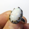 4.02 Carat Natural Australian White Opal Ring, Natural White Fire Opal – Australia 925 Sterling Silver Ring | Save 33% - Rajasthan Living 9