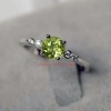 2 Carat Round Cut Green Peridot Engagement Ring 5 Stone Solitaire 14k WhiteGold Over | Save 33% - Rajasthan Living 9