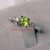 2 Carat Round Cut Green Peridot Engagement Ring 5 Stone Solitaire 14k WhiteGold Over | Save 33% - Rajasthan Living 11