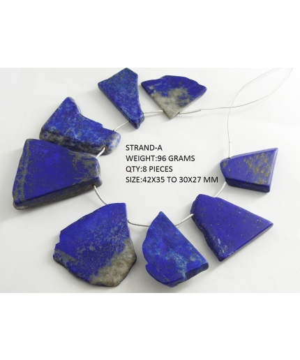 Lapis Lazuli Rough Slice,Slab,Briolette,For Making Jewelry,Loose Raw,Matte Polished,Nuggets,One Of A Kind 100%Natural R4 | Save 33% - Rajasthan Living