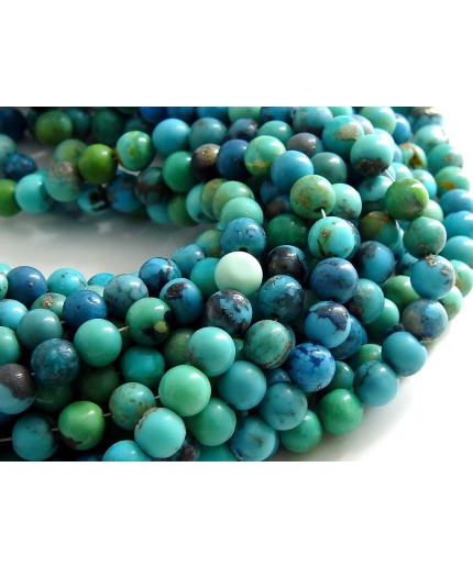 Arizona Turquoise Smooth Sphere Ball Bead,Round,Roundel,Loose Stone,Heated,Necklace,Bracelet,Wholesaler,Supplies,14Inch 5MM Approx B2 | Save 33% - Rajasthan Living