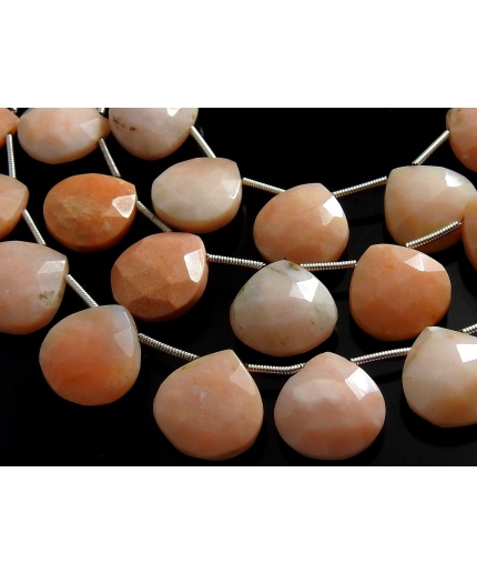 Pink Peruvian Opal Faceted Hearts,Teardrop,Drop,Loose Stone,Handmade,Wholesaler,Supplies 11Piece 15X15MM Approx 100%Natural (pme)BR7 | Save 33% - Rajasthan Living