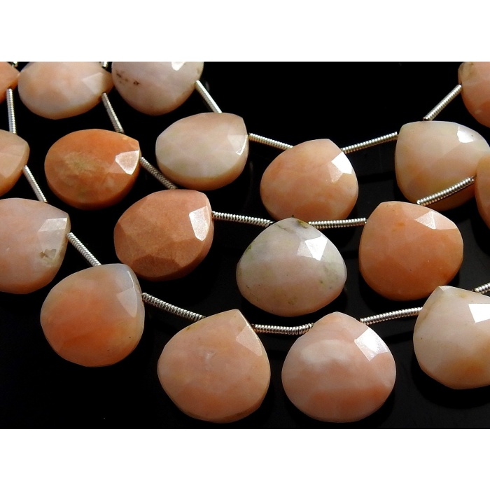 Pink Peruvian Opal Faceted Hearts,Teardrop,Drop,Loose Stone,Handmade,Wholesaler,Supplies 11Piece 15X15MM Approx 100%Natural (pme)BR7 | Save 33% - Rajasthan Living 5