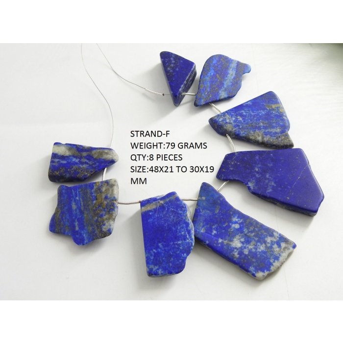 Lapis Lazuli Rough Slice,Slab,Briolette,For Making Jewelry,Loose Raw,Matte Polished,Nuggets,One Of A Kind 100%Natural R4 | Save 33% - Rajasthan Living 10