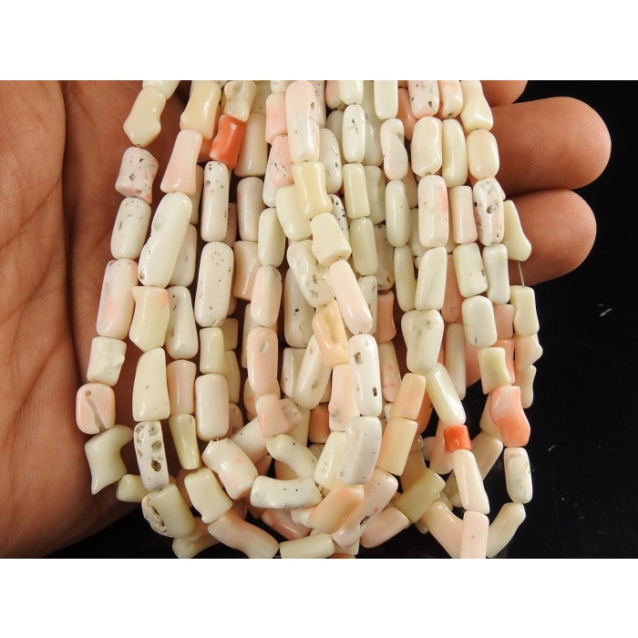 White Coral Smooth Tumble,Nuggets,Bead,Loose Stone,For Making Jewelry,Wholesaler,Supplies 9Inch 15X6To12X5MM Approx 100%Natural WM(CR2) | Save 33% - Rajasthan Living 7