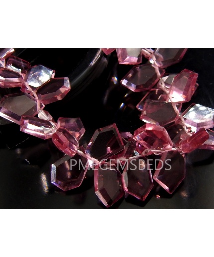 Kunzite Pink Hydro Quartz Briolette,Faceted,Fancy,Hut,Pentagon,Trapezoid,Marquise,Crown Cut,Teardrop 14Piece 12X8To11X7MM (PME) | Save 33% - Rajasthan Living 7