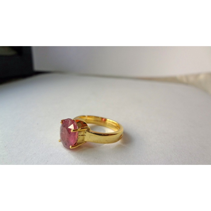 14K gold Overlay Natural Certified Red Ruby Ring 3.00 Carat 925 Sterling Silver Ring For Women (use as gift or for self wearing) | Save 33% - Rajasthan Living 6