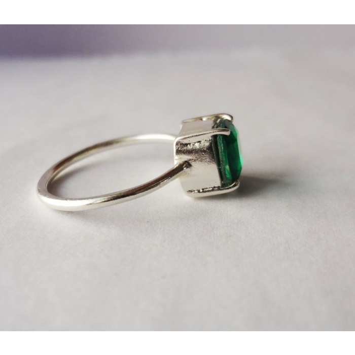 Natural certified 3.25 Carat Emerald 925 Sterling Silver Handmade Emerald/Panna Ring For Men And Women | Save 33% - Rajasthan Living 11