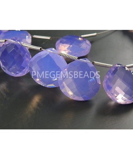 Lavender Blue Quartz Hearts,Teardrop,Drop,Micro Faceted,Loose Stone,Earrings Pair,For Making Jewelry,Hydro,Glass 14X14MM Approx (pme) | Save 33% - Rajasthan Living