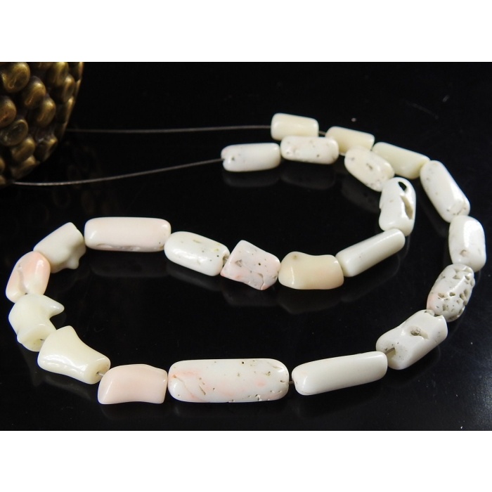 White Coral Smooth Tumble,Nuggets,Bead,Loose Stone,For Making Jewelry,Wholesaler,Supplies 9Inch 15X6To12X5MM Approx 100%Natural WM(CR2) | Save 33% - Rajasthan Living 5