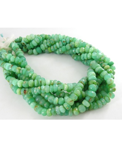 Chrysoprase Faceted Roundel Beads,Handmade,Loose Stone,For Making Jewelry,Necklace,Wholesaler,Supplies,13Inch 7X8MM,100%Natural PME-B4 | Save 33% - Rajasthan Living