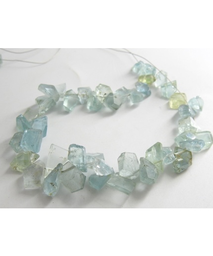 Aquamarine Faceted Briolette,Fancy Cut,Tumble,Nugget,8Inch 12X6To7X6MM Approx,Wholesaler,Supplies,100%Natural BR4 | Save 33% - Rajasthan Living 3