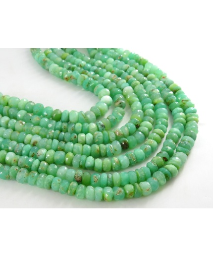 Chrysoprase Faceted Roundel Beads,Handmade,Loose Stone,For Making Jewelry,Necklace,Wholesaler,Supplies,13Inch 7X8MM,100%Natural PME-B4 | Save 33% - Rajasthan Living 3