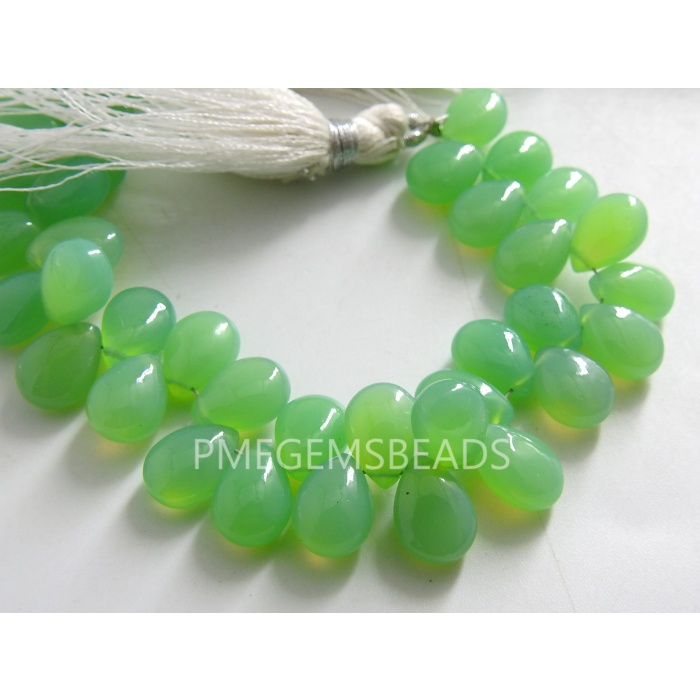 10X7MM Pair,Chrysoprase Green Chalcedony Smooth Teardrop,Loose Stone,Handmade,For Making Jewelry,Wholesale Price,New Arrival PME-CY1 | Save 33% - Rajasthan Living 6