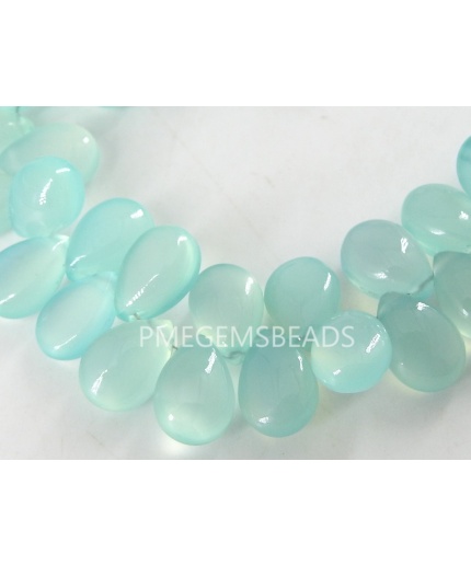 10X7MM Pair,Aqua Blue Chalcedony Smooth Teardrop,Loose Stone,Handmade,For Making Jewelry,Wholesale Price,New Arrival PME-CY1 | Save 33% - Rajasthan Living