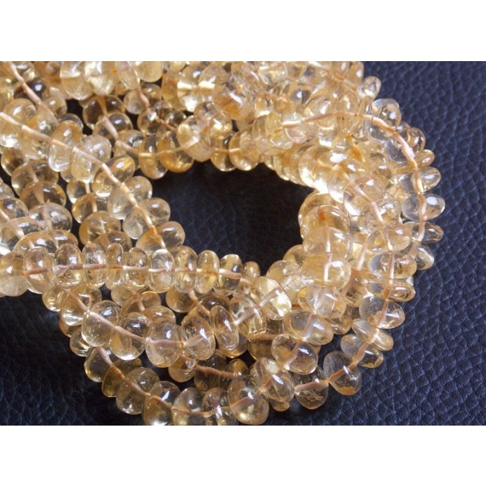 10Inch Strand,Citrine Smooth Roundel Beads,Loose Stone,Handmade,Necklace,For Jewelry Making,Wholesale Price,New Arrival,100%Natural B11 | Save 33% - Rajasthan Living 9