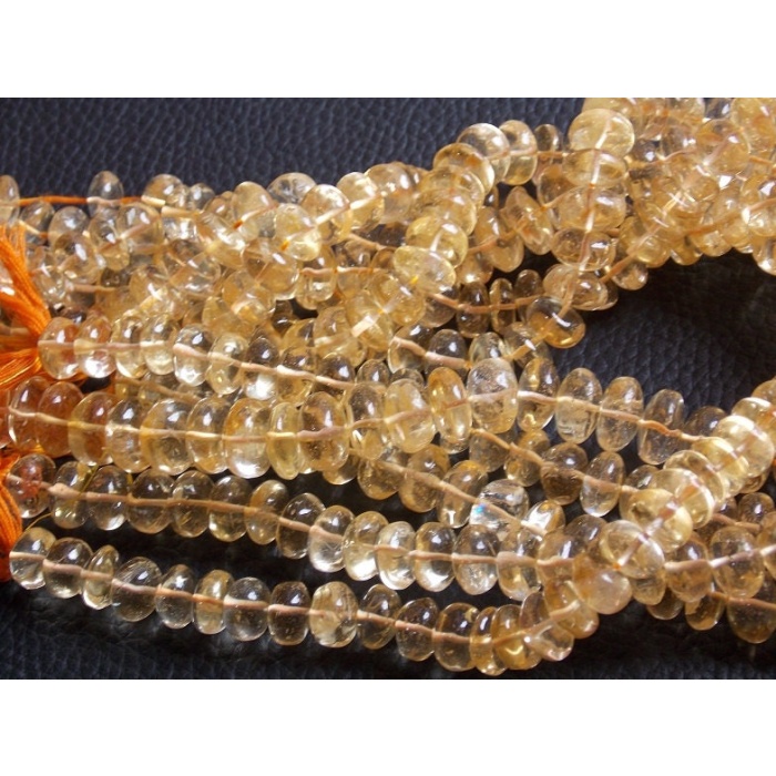 10Inch Strand,Citrine Smooth Roundel Beads,Loose Stone,Handmade,Necklace,For Jewelry Making,Wholesale Price,New Arrival,100%Natural B11 | Save 33% - Rajasthan Living 5