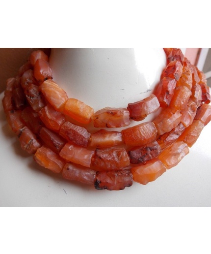 Carnelian Hammered Bead,Loose Rough,Tube Shape,Nuggets,Cylinder,Drum,16Piece 20X12To15X10MM Approx,Wholesaler,Supplies,100%Natural R1 | Save 33% - Rajasthan Living