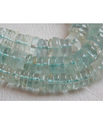 Aquamarine Smooth Tyre,Coin,Button,Wheel Shape Bead,Handmade,Loose Stone,Handmade,For Making Jewelry,New Arrivals, 16Inchs Strand PME-T1 | Save 33% - Rajasthan Living 3