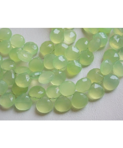 Prehnite Green Chalcedony Faceted Hearts,Teardrop,Drop,Loose Stone,Handmade,For Making Jewelry,6Inchs Strand 11X11MM Approx, PME-CY1 | Save 33% - Rajasthan Living