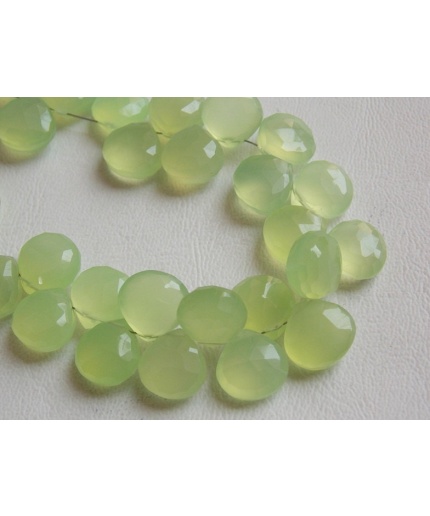 Prehnite Green Chalcedony Faceted Hearts,Teardrop,Drop,Loose Stone,Handmade,For Making Jewelry,6Inchs Strand 11X11MM Approx, PME-CY1 | Save 33% - Rajasthan Living 3