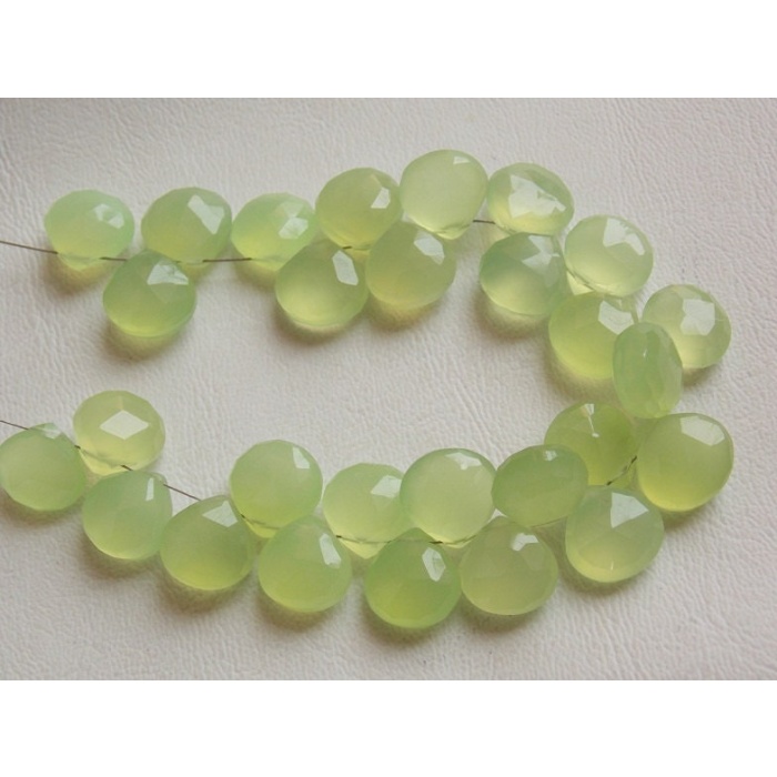 Prehnite Green Chalcedony Faceted Hearts,Teardrop,Drop,Loose Stone,Handmade,For Making Jewelry,6Inchs Strand 11X11MM Approx, PME-CY1 | Save 33% - Rajasthan Living 8