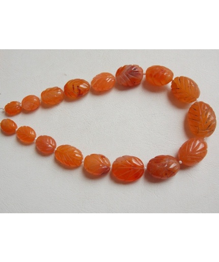 Natural Carnelian Carvings Bead,Tumble,Oval Cut,Pumpkins,Loose Stone,Handmade,For Making Jewelry 12Inch Strand 24X17To12X9MM Approx TU3 | Save 33% - Rajasthan Living 7