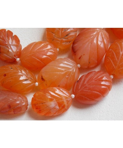 Natural Carnelian Carvings Bead,Tumble,Oval Cut,Pumpkins,Loose Stone,Handmade,For Making Jewelry 12Inch Strand 24X17To12X9MM Approx TU3 | Save 33% - Rajasthan Living 5