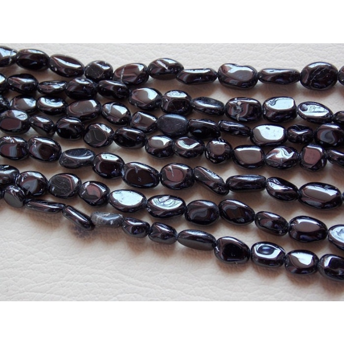 Black Spinel Smooth Tumble,Nugget,Loose Stone,Irregular Bead,For Making Jewelry 100%Natural 13Inch Strand 12X6To8X6MM Approx TU5 | Save 33% - Rajasthan Living 9